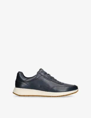 COLE HAAN Grandpro Luxe Mile Leather Trainers - EUR 40 / 6 UK MEN in NAVY – Mens | Trainers | Lace up trainers