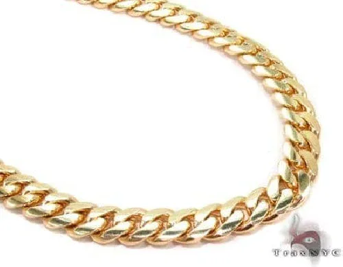 JALGAS - ROYAL CHAIN GROUP 14k Yellow Gold Solid Miami Cuban Link Chain 30 Inches 7mm 67411 in Yellow – Chain