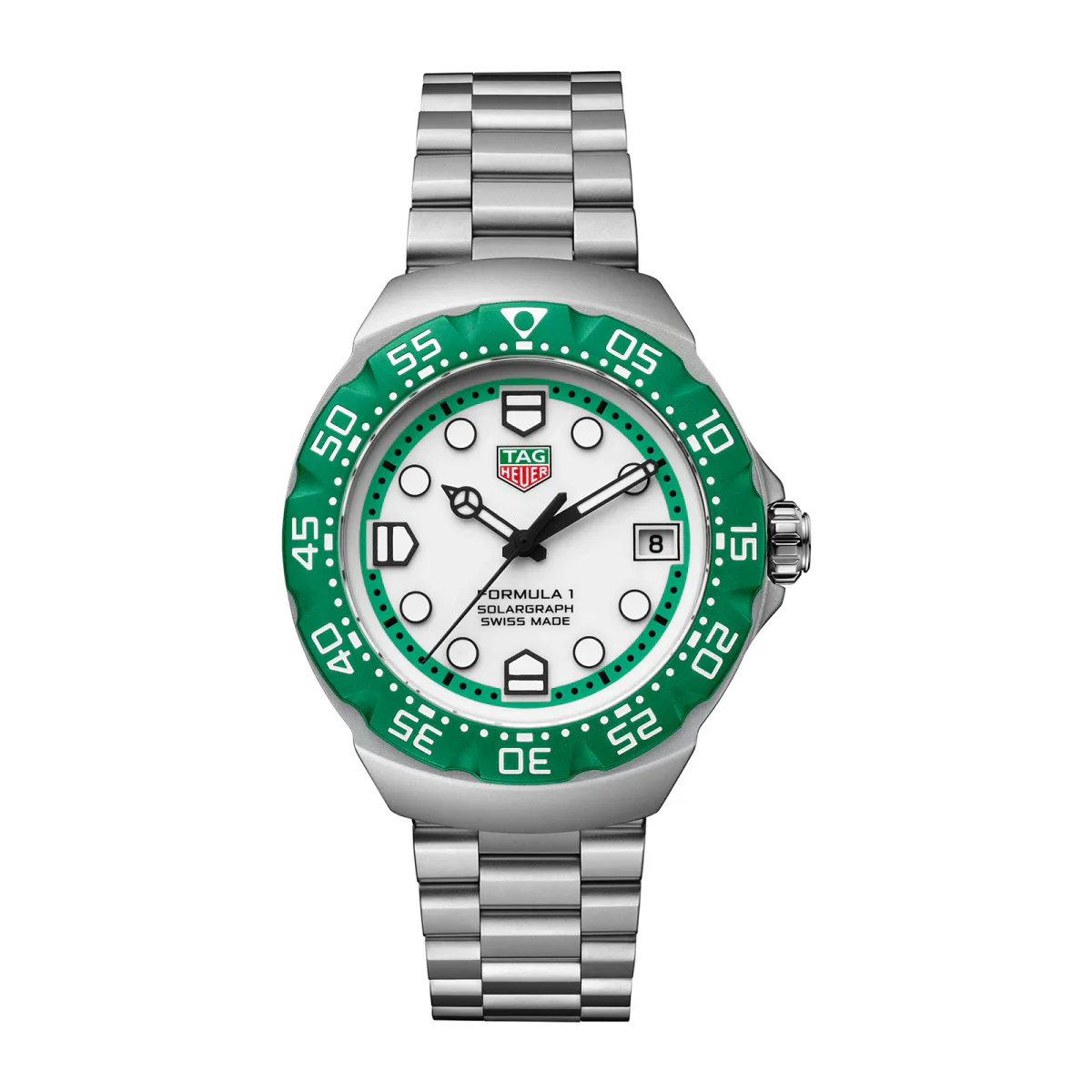 TAG Heuer Formula 1 Solargraph Limited Edition 38mm Mens Watch Green