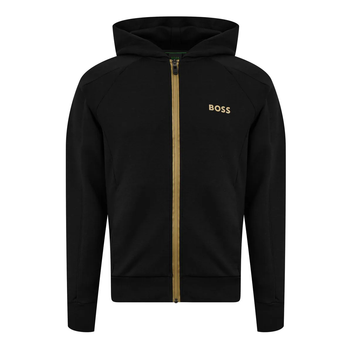 Boss Men's Saggy Green Full Zip Cotton Zip Hoodie