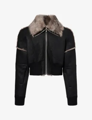 RICK OWENS Flight Bomber Leather Jacket
