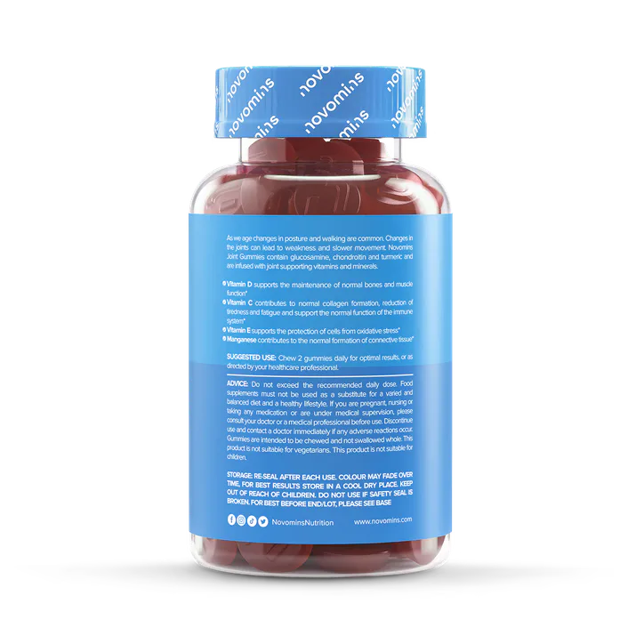 Novomins Joint Raspberry Flavoured 60 Gummies detail 2