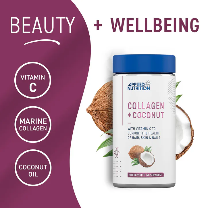 Applied Nutrition Collagen + Coconut 180 Capsules detail 3