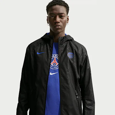 Nike Paris Saint-Germain AWF Men's Nike Dri-FIT Football Jacket - Black/Old Royal/Old Royal