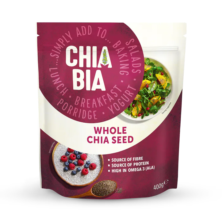 Chia Bia 100% Natural Whole Chia Seed 400g – Food & Drink > Dried Fruit, Nuts & Seeds > Seeds > Chia Seeds