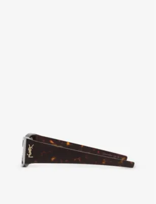 SAINT LAURENT YS000621 SL M140 Rectangle-Frame Acetate Sunglasses detail 3