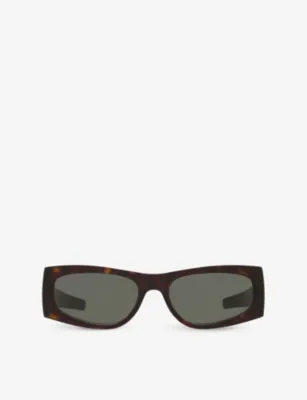 SAINT LAURENT YS000621 SL M140 Rectangle-Frame Acetate Sunglasses