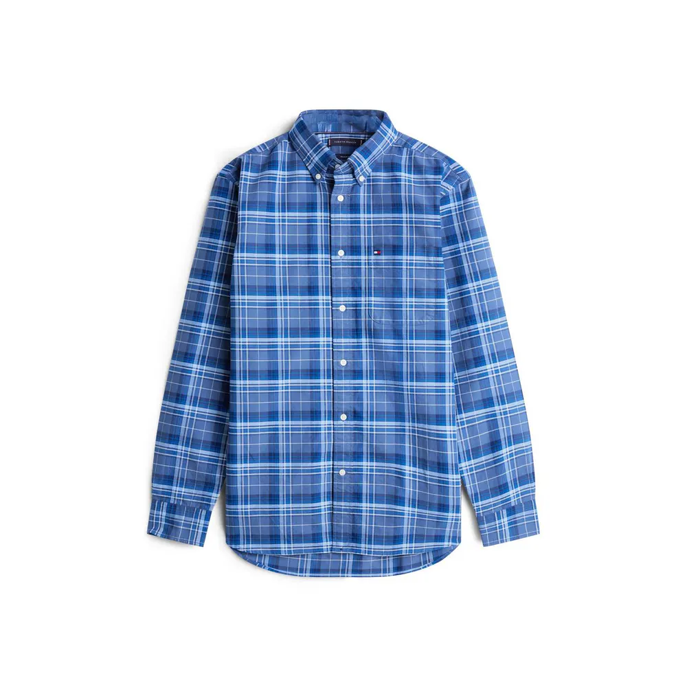 Tommy Hilfiger Men's Check Oxford Long Sleeve Patterned Shirt