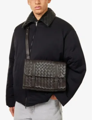 BOTTEGA VENETA Flap leather cross-body bag detail 2