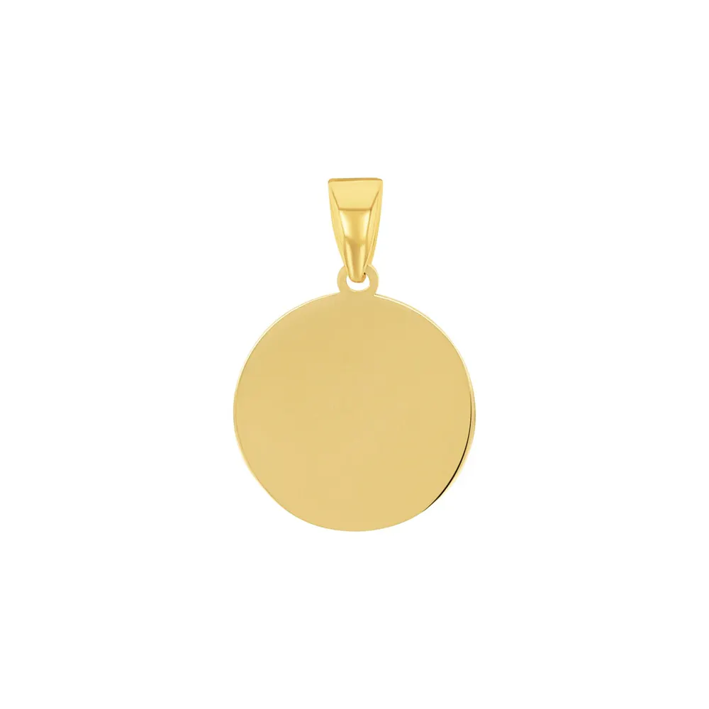 AMOR 9ct Yellow Gold Saggitarius Zodiac Pendant detail 3