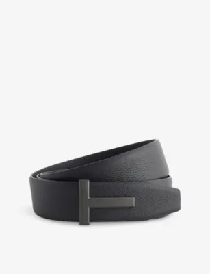 TOM FORD Reversible Leather Belt - 30 in BLACK – Mens | Belts