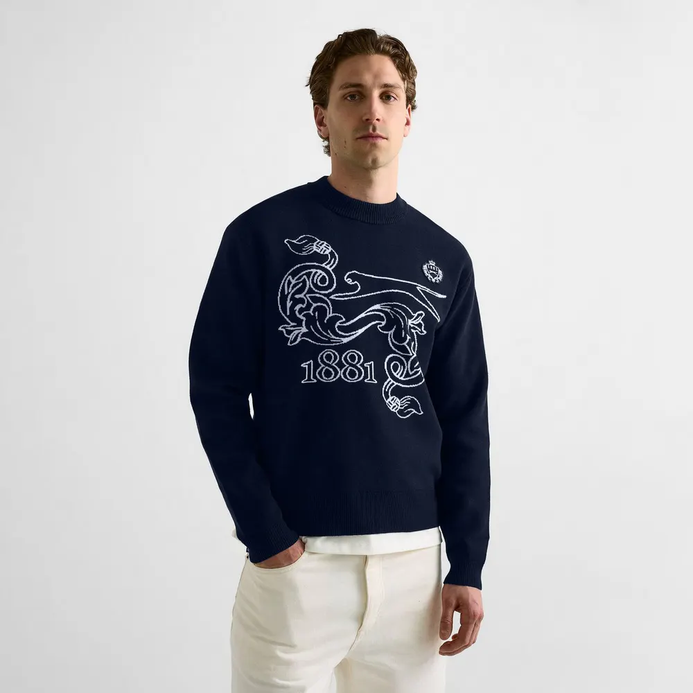 Slazenger Off-Court Mens Off-Court Heritage Sweater in Blue, additional product view 3