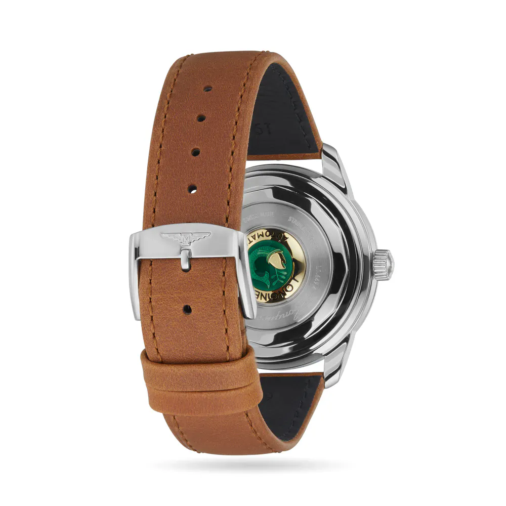 Longines Conquest Heritage 38mm Mens Watch Silver detail 3