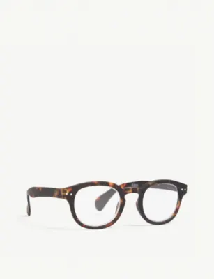 IZIPIZI #C Tortoiseshell round-frame reading glasses +2, additional product view 3