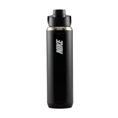 Nike Recharge Stainless Steel Chug Bottle (710ml approx.) - Black/Black/White in Black/Black/White – Nike men's and unisex