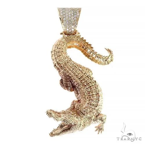 RINA - For Him FACTORY For Him Alligator Solid Gold Pendant 66546 in Rose Gold – Pendant