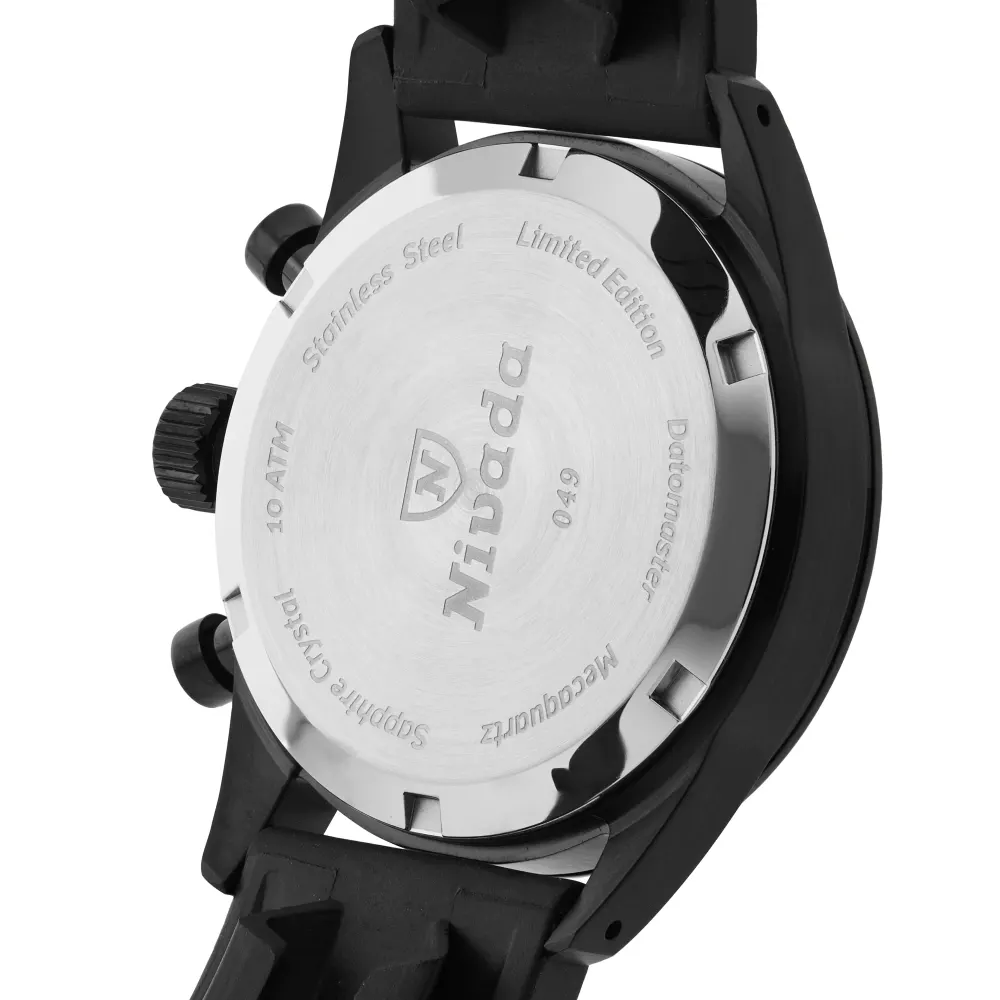Nivada Grenchen Datomaster 36mm Limited Edition Mens Watch White in White, additional product view 3