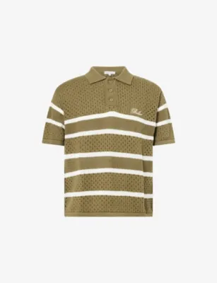 BELIER St.Tropez Crochet Cotton Polo Shirt