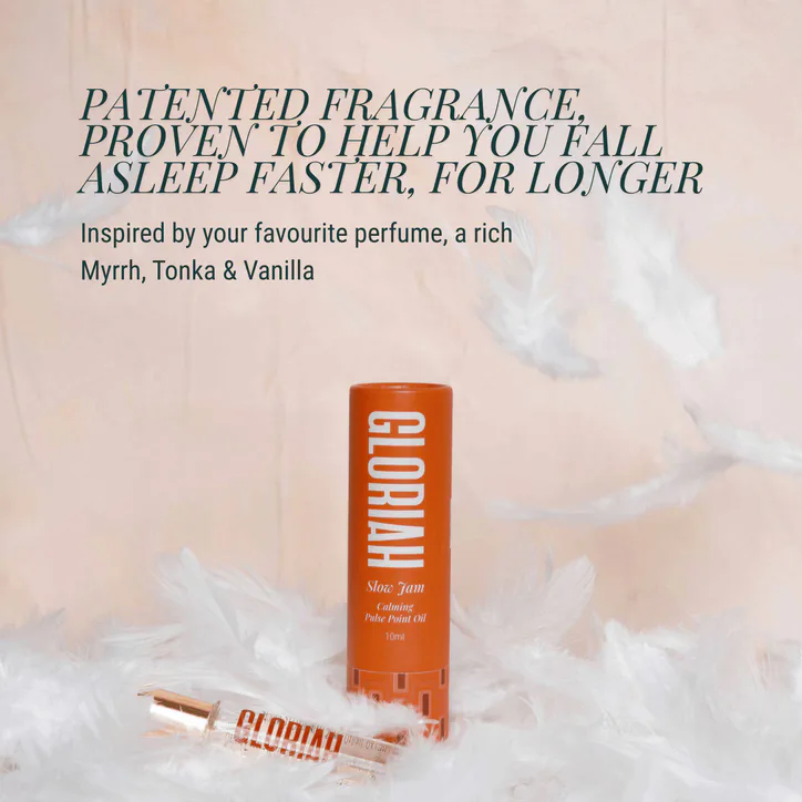 GLORIAH Slow Jam Calming Sleep and Menopause Stress Support rollerball 10ml, additional product view 2