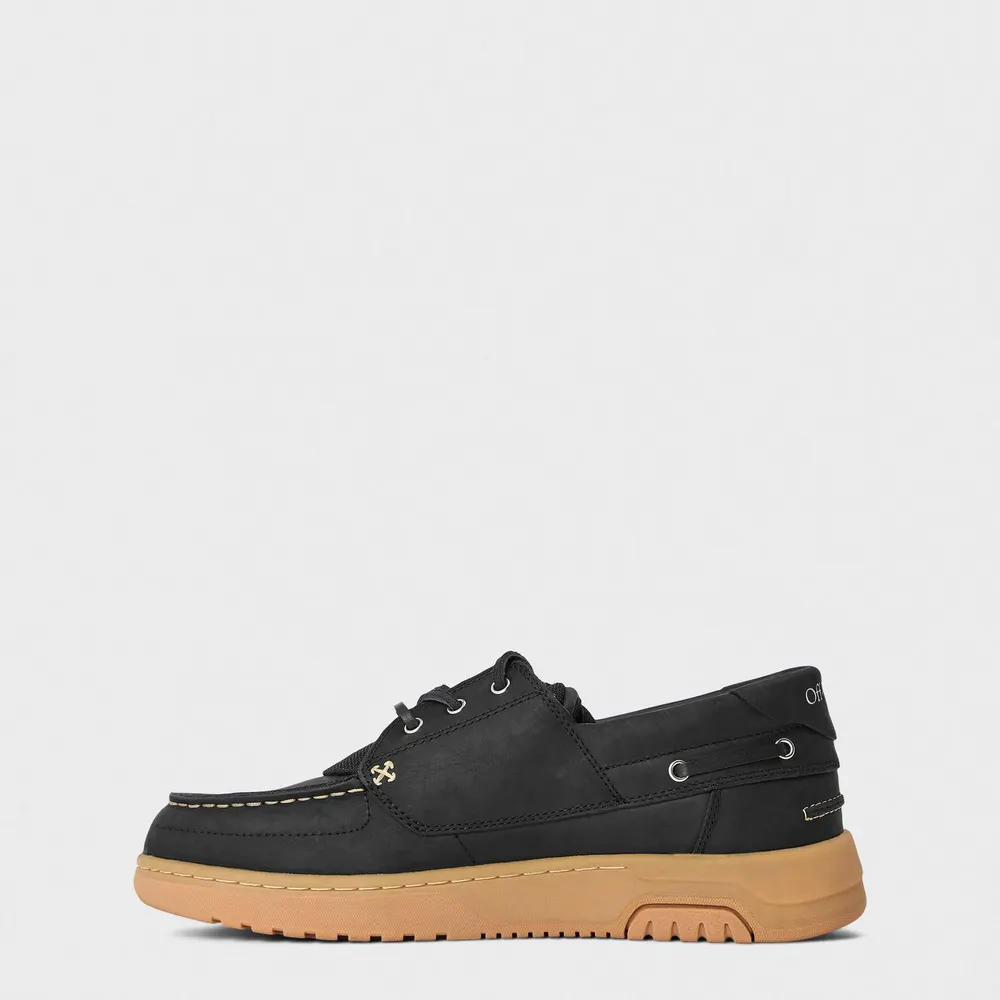 Off White Men's Loafers in Black/Beige, additional product view 2