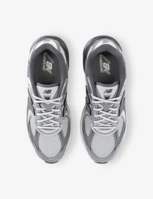 NEW BALANCE 2010 Mesh and Faux-Leather Trainers - 10.5 in BLACK SILVER METALLIC S, additional product view 2