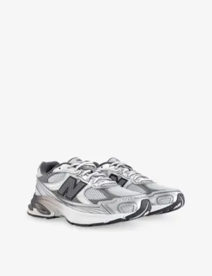 NEW BALANCE 2010 Mesh and Faux-Leather Trainers - 10.5 in BLACK SILVER METALLIC S, additional product view 3