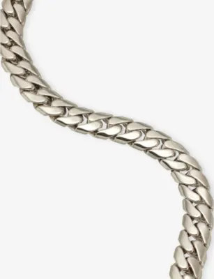 DARKAI White Cuban 18ct Gold-Plated Stainless-Steel Bracelet - 20CM detail 3