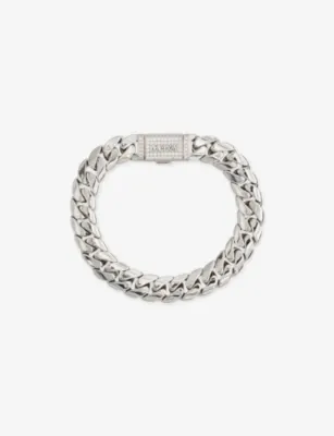 DARKAI White Cuban 18ct Gold-Plated Stainless-Steel Bracelet - 20CM