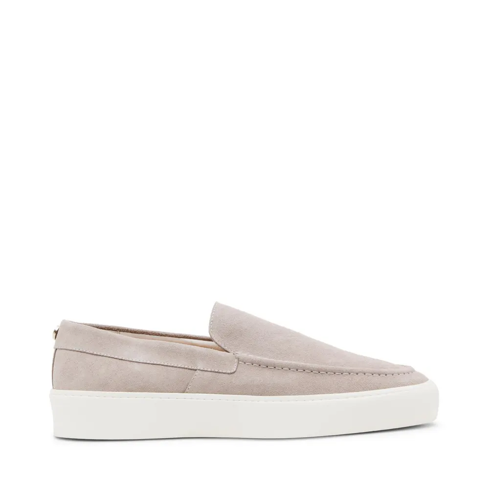 Steve Madden Men's Loafers in Grey Suede – Footwear
