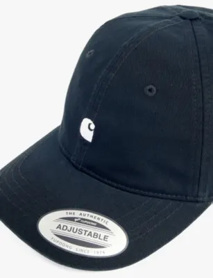 CARHARTT WIP Madison brand-embroidery cotton cap detail 3
