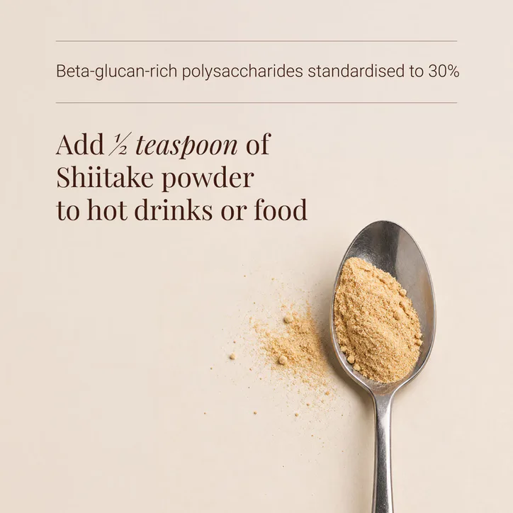 KIKI HEALTH Organic Shiitake Mushroom Extract Powder - 50g detail 3