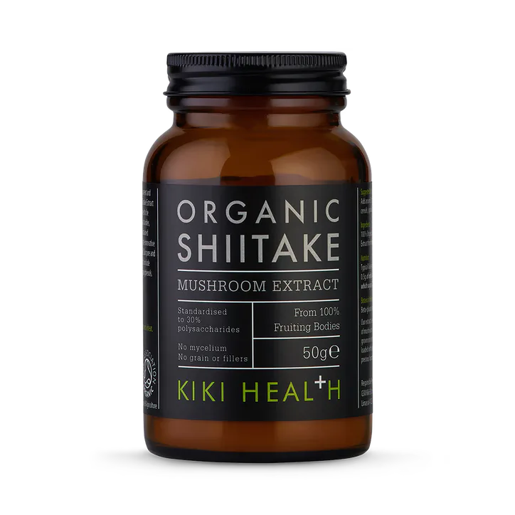 KIKI HEALTH Organic Shiitake Mushroom Extract Powder - 50g