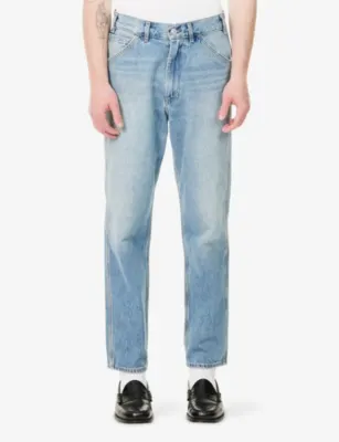 CITIZENS OF HUMANITY Carpenter Faded-Wash Denim Jeans in Towncend (md/dk Indigo), additional product view 3