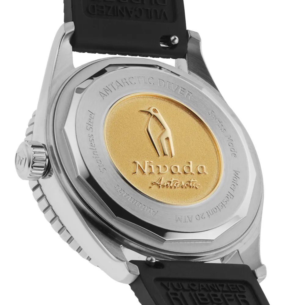 Nivada Grenchen Aquamar Automatic 38mm Mens Watch Blue in Blue, additional product view 3