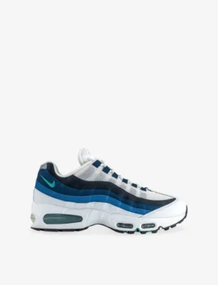 For Him Air Max 95 Zip Woven Trainers - 6 in WHITE EMERALD GREEN LAKE – Mens | Trainers | Lace up trainers