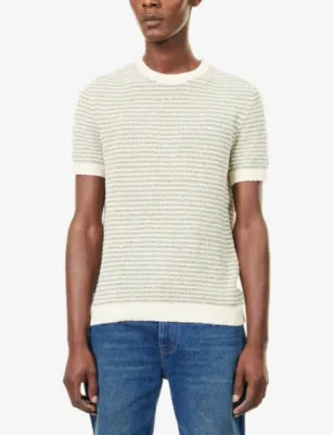 NOBL Emmett Stripe Textured Knit T-Shirt detail 3