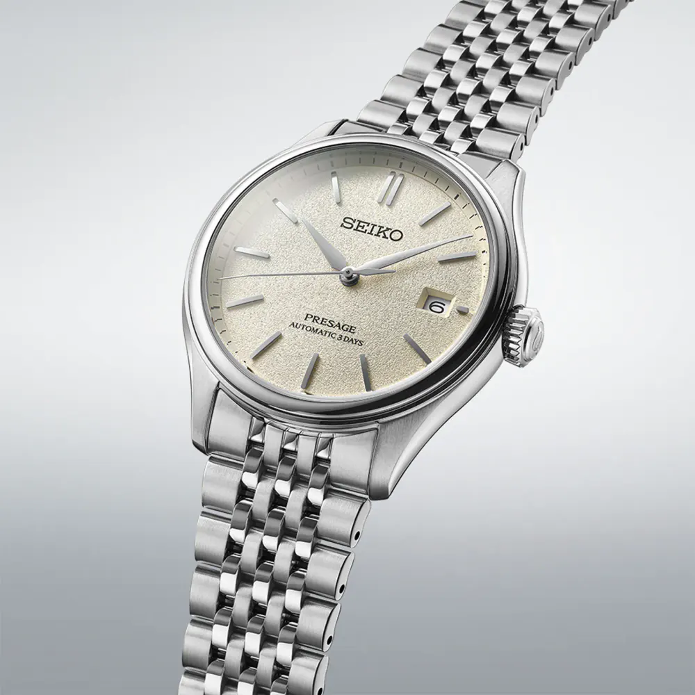 Seiko Presage Presage Classic Series 'Shiro-iro' 40mm Mens Watch White in White, additional product view 3
