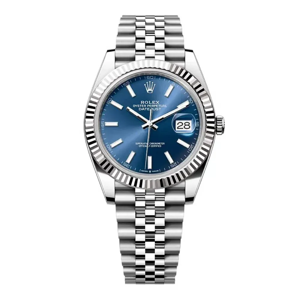 ANKUR - For Him WATCHES 2021 Rolex Datejust 41mm | Oystersteel | Blue Stick Dial – Watch