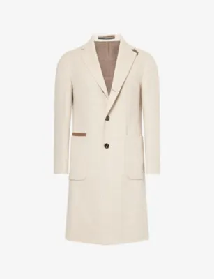 DUNHILL Notched-Lapel Wool Chesterfield Coat - 38R in NATURAL – Mens | Coats & jackets | Overcoats