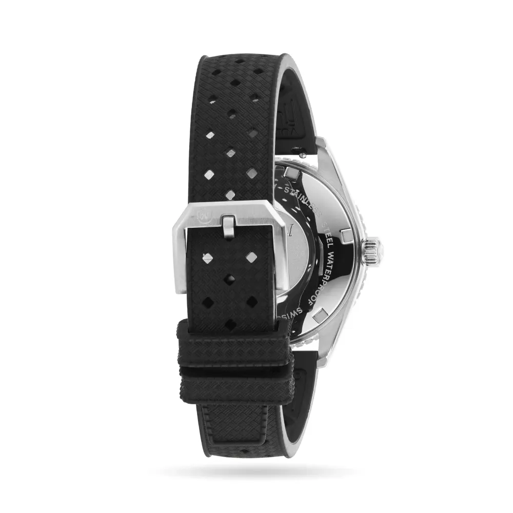 Nivada Grenchen Antarctic Diver 38mm Mens Watch Black in Black, additional product view 3
