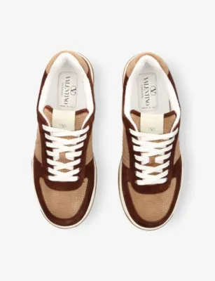 VALENTINO GARAVANI Sparry Suede Trainers - EUR 40 / 6 UK MEN in MID BROWN, additional product view 2