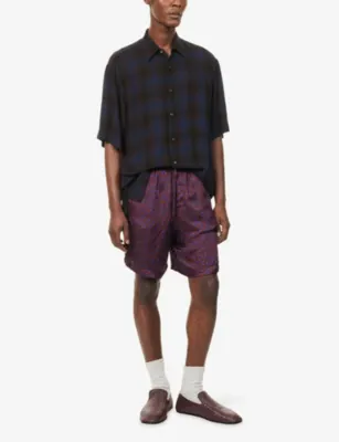 DRIES VAN NOTEN Cassidye Checked Woven Shirt detail 2