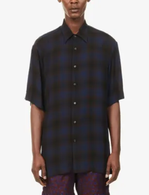 DRIES VAN NOTEN Cassidye Checked Woven Shirt detail 3