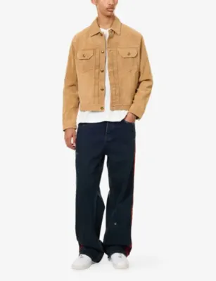 THE COUTURE CLUB Trucker Flap-Pocket Leather Jacket detail 2