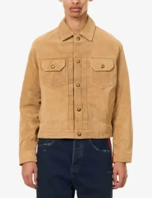 THE COUTURE CLUB Trucker Flap-Pocket Leather Jacket detail 3