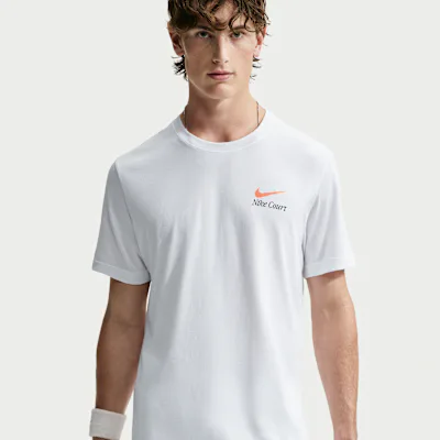 Nike NikeCourt Men's Dri-FIT Tennis T-Shirt - White