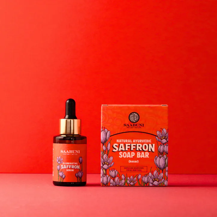 Saabuni Saffron Duo - Illuminating Soap & Serum 120 g, additional product view 2