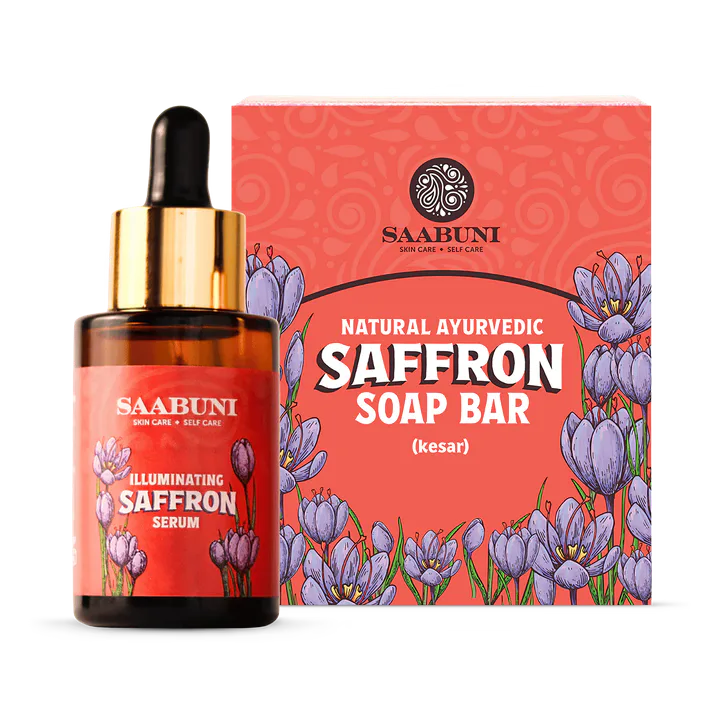 Saabuni Saffron Duo - Illuminating Soap & Serum 120 g