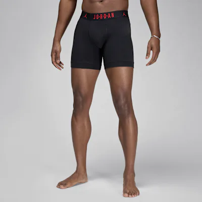 Jordan Men's Flight Cotton Core Boxer Briefs (3-Pack) - Black/White