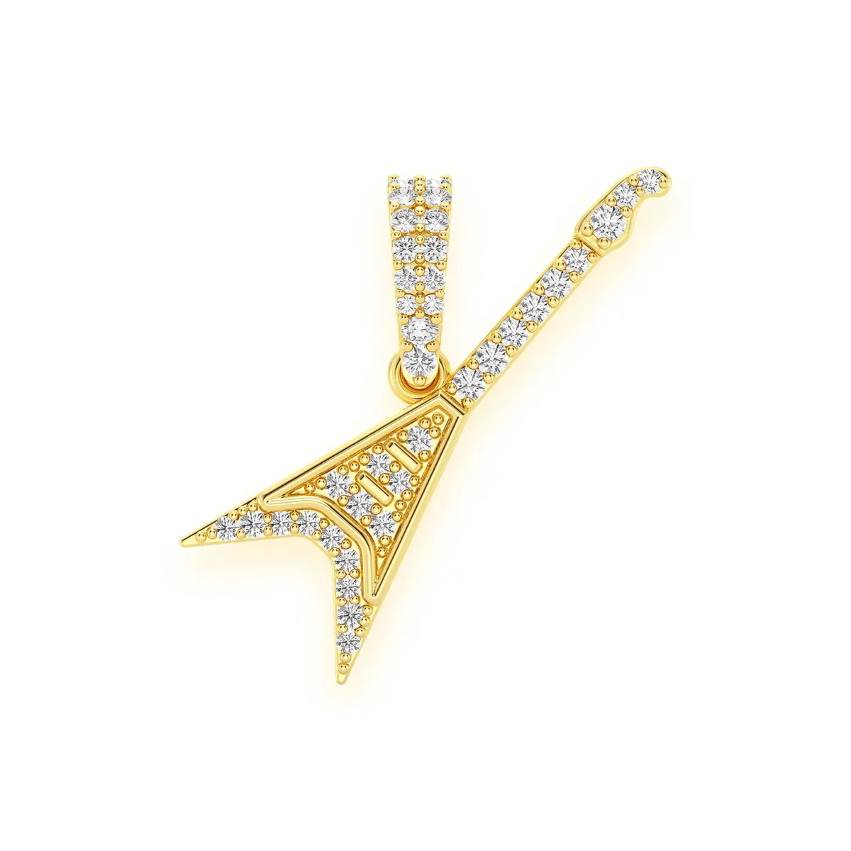 For Him Flying V Diamond Pendant in Rose Gold / Natural Diamond – Pendant
